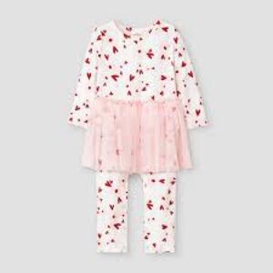 Cat & Jack Valentines 3-6m outfit